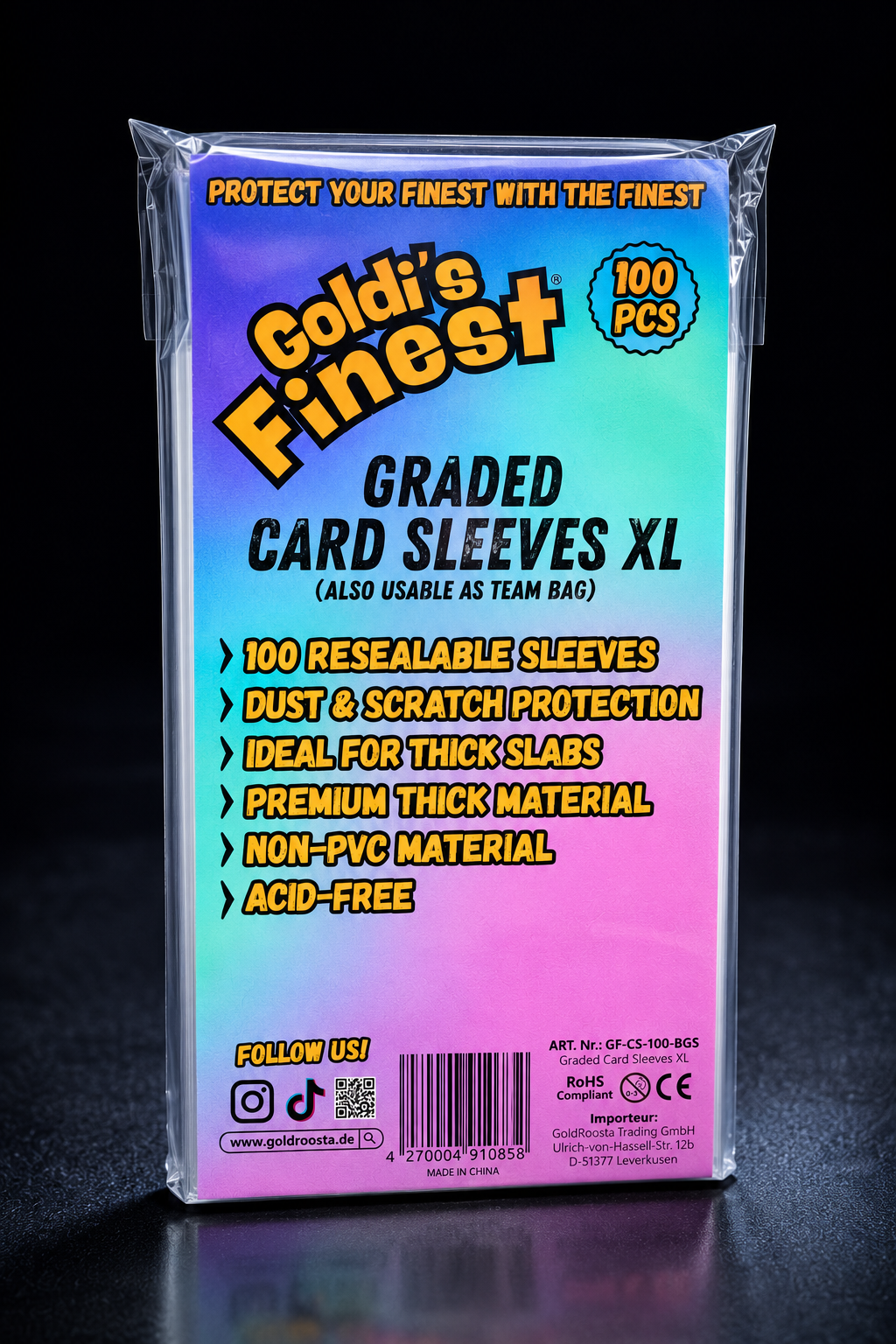 Goldi’s Finest® Graded Card Sleeves XL (BGS) / Team Bags