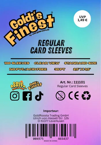 Goldi's Finest® Soft Sleeves / Penny Sleeves 100er Pack
